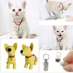 Honbay 6PCS Metal Personalized Dog Cat Tags Barrel Tube with Name Address Cell Phone Number Tags to Prevent The Loss