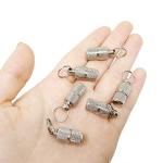Honbay 6PCS Metal Personalized Dog Cat Tags Barrel Tube with Name Address Cell Phone Number Tags to Prevent The Loss