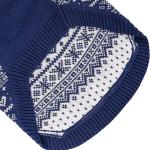 HOMIMP Dog Sweater Argyle - Warm Sweater Winter Clothes Puppy Soft Coat, Ugly Dog Sweater for Small Medium and Large Dogs, Pet Clothing Boy Girl Blue