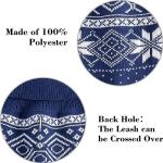 HOMIMP Dog Sweater Argyle - Warm Sweater Winter Clothes Puppy Soft Coat, Ugly Dog Sweater for Small Medium and Large Dogs, Pet Clothing Boy Girl Blue