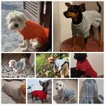 Dog Sweaters for Small Dogs Cute Pet Turtleneck Sweaters Puppy Knitted Sweater Dress Girl Boys Chihuahua Warm Winter Coat Clothes Doggie Outfits Apparel for Yorkie Christmas
