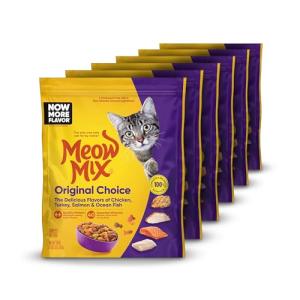 Meow Mix Original Choice Dry Cat Food, 18 Ounce (Pack of 6)