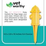 Vet Worthy Pet Potty Hydrant for Dogs - Scented Training Aid - Ideal for All Ages - Helps Dogs Track Designated Potty Spot - For a Cleaner Lawn and Safe for Dogs