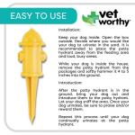 Vet Worthy Pet Potty Hydrant for Dogs - Scented Training Aid - Ideal for All Ages - Helps Dogs Track Designated Potty Spot - For a Cleaner Lawn and Safe for Dogs