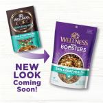 Wellness Bowl Boosters, Dog Food Topper for Small, Medium, & Large Breeds, Grain Free, Natural, Freeze Dried, Skin & Coat Health Chicken, 4 Ounce Bag (Pack of 1)