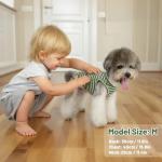 Dog & Cat Shirts for Small & Medium Pets, New Born Dog Clothes, Lightweight Waffle Fabric Puppy Outfit, Breathable Shirt for Chihuahua, Yorkie, Dachshund, Sphynx (Green, Medium)