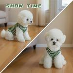 Dog & Cat Shirts for Small & Medium Pets, New Born Dog Clothes, Lightweight Waffle Fabric Puppy Outfit, Breathable Shirt for Chihuahua, Yorkie, Dachshund, Sphynx (Green, Medium)