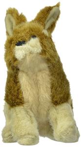 Hyper Pet Wildlife Critters Rabbit Plush Dog Toy with Squeaker, Brown