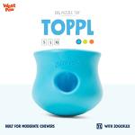 WEST PAW Toppl Tough Dog Chew Toy Blue (Large)