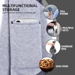 Dog Carrier Sling - Reversible Puppy Carrier Purse with Storage Pocket, Hand-Free Dog Sling Carrier for Carry Small Dogs and Cats, Travel Safety Harness, Dog and Cat Harness (Gray)