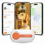 ROTX Dog GPS Tracker Real-time Tracker Alerts Virtual Fence Location for Pet Over 11.06lbs Dog Cat Collar Attachment of Random Color Subscription Required Waterproof IP67 Health & Wellness White