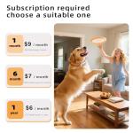 ROTX Dog GPS Tracker Real-time Tracker Alerts Virtual Fence Location for Pet Over 11.06lbs Dog Cat Collar Attachment of Random Color Subscription Required Waterproof IP67 Health & Wellness White