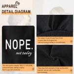 Discover Cozy Cotton Canine Wear: Soft, Lightweight, and Breathable Dog Shirt Vest with Eye-Catching Graphics(Nope not Today), Keeping Your Furry Friend Warm and Comfy! Black M