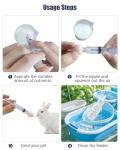 Pet Feeding Kit, Kitten Bottle Feeding Kit, Newborn Kitten Supplies, Fit for Feeding Newborn Puppies, Kitten, Squirrel, Rabbit, Hamster, 1 Milk Bottles, 4 Pet Nipple