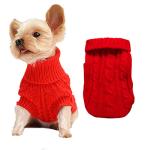 Dog Sweaters for Small Dogs, Pet Sweaters Classic Knitwear Winter Girl Boys Dog Clothes Chihuahua Coat Warm Puppy Costume Clothing Cute Doggie Sweater Apparel for Yorkie Christmas