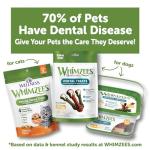 WHIMZEES Wellness Cat Dental Treats, Natural Chews, Chicken and Salmon Flavor, (2 Ounce Bag)