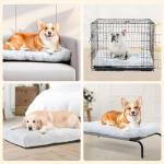 Amazon Basics Medium Dog Bed for Crate, Washable Medium Dog Mat for Pet Kennel, Anti-Slip, 36x23x3.5 Inches