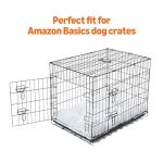 Amazon Basics Medium Dog Bed for Crate, Washable Medium Dog Mat for Pet Kennel, Anti-Slip, 36x23x3.5 Inches