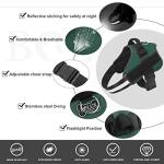 Bolux Dog Harness, No-Pull Reflective Dog Vest, Breathable Adjustable Pet Harness with Handle for Outdoor Walking - No More Pulling, Tugging or Choking (Dark Green, M)