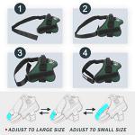 Bolux Dog Harness, No-Pull Reflective Dog Vest, Breathable Adjustable Pet Harness with Handle for Outdoor Walking - No More Pulling, Tugging or Choking (Dark Green, M)
