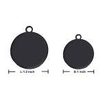 Dog Tags Personalized for Pets Dog Name Tags Personalized Custom Dog Tag Stainless Steel Dog ID Tags for Puppy Dogs (Silver S, Round)