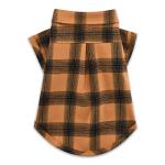 Koneseve Dog Shirt Plaid Dog Clothes for Small Dogs Boy Girl Cat Clothes Soft Puppy Outfit Adorable Pet T-Shirts Kitten Grid Costume Apparel Thanksgiving Christmas Clothing (Yellow; M/Medium)