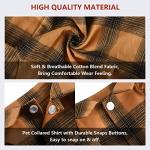 Koneseve Dog Shirt Plaid Dog Clothes for Small Dogs Boy Girl Cat Clothes Soft Puppy Outfit Adorable Pet T-Shirts Kitten Grid Costume Apparel Thanksgiving Christmas Clothing (Yellow; M/Medium)