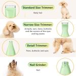 SUPRENT Dog Grooming Kit, 4 in 1 Dog Clippers for Grooming Supplies, Cordless Electric Pet Nail Grinder Cat Paw Trimmer Professional Long Hair Shaver Set for Cat Matted Hair and Small Dogs Thick Coats