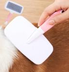 9PCS Small Animal Grooming Kit, Cleaning Brush Removes Loose Hair, Pet Bath Brush,Shampoo Brush, Nail Clipper, Flea Comb For Rabbit, Puppy, Kitten, Guinea Pig (9PCS-Pink)