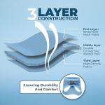 Best Pet Supplies Voyager Step-in Air Harness - All Weather Mesh, Reflective, No Pull Harness for Dogs, Cats - Secure with Hook & Loop Fastener, Buckle, Double D-Rings - Baby Blue, S