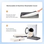 ZOMISIA Dog Crate Bed for Medium Size Dog - Waterproof Puppy Bed for 30 Inch Kennel with Removable Washable Corduroy Cover, Orthopedic Support with Egg Crate Foam Filling, Grey