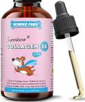 WONDER PAWS Premium Collagen for Dogs – Liquid Support for Skin, Coat, HIPS & Joints – with Hyaluronic Acid & Types I, II & III Collagen – Daily Wellness Formula, Made in USA