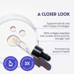 WONDER PAWS Premium Collagen for Dogs – Liquid Support for Skin, Coat, HIPS & Joints – with Hyaluronic Acid & Types I, II & III Collagen – Daily Wellness Formula, Made in USA