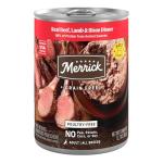 Merrick Grain Free Premium And Natural Canned Dog Food, Soft And Healthy Wet Recipe, Real Beef Lamb And Bison - (Pack of 12) 12.7 oz. Cans