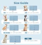 MADE 4 PETS Dog Crate Pad Bed for Medium Large Dogs, Washable & Reversible, Anti-Slip Kennel Mat for Cozy Sleeping, Soft Fluffy Dog Bed for Indoor & Outdoor Use, 35"x23", Blue