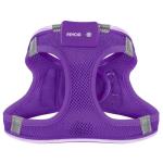 Light Up Dog Harness,Rechargeable LED Dog Harness for Small Medium Large Dogs,Reflective Lighted Safety Vest for Night Walking & Camping,Lightweight & Adjustable,Purple,S