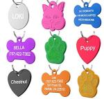Dr. Fremont's Pet ID Tag Custom for Dog Cat Personalized | Many Shapes and Colors to Choose from | Made in USA | Strong Anodized Aluminum (Small, Bone)