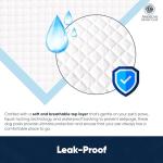 AMERICAN KENNEL CLUB AKC62975 6-Layer Leak-proof Puppy Training Pads - 22x22 Inches, Green, Synthetic, Disposable-Pet-Training-Pads, Pack of 100