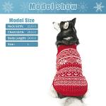 HOMIMP Dog Sweater Argyle - Warm Winter Clothes, Soft Coat for Small Medium and Large Dogs, Ugly Pet Clothing for Boy Girl Puppy