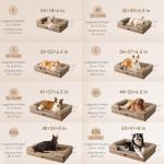 EHEYCIGA Orthopedic Dog Beds for Large Dogs, Waterproof Memory Foam Large Dog Bed with Sides, Non-Slip Bottom and Egg-Crate Foam Pet Couch Bed with Washable Removable Cover, Camel