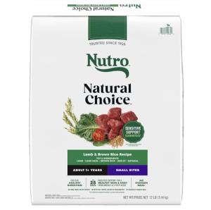 Nutro Natural Choice Adult Small Bites Dog Food, Lamb & Brown Rice Recipe, 12 lb. Bag