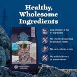 Blue Buffalo Wilderness Natural Mature Dry Cat Food for Cats 7+ Years, High-Protein and Grain-Free Diet, Supports Immune System Health and Energy to Stay Active, Chicken, 5-lb. Bag