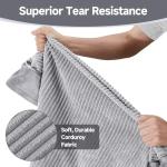 OhGeni Orthopedic Waterproof & Machine Washable Dog Bed for Medium Large Pets, Cat Mat with 25D Egg Crate Foam, Non-Slip Bottom & Removable Cover, 36 Inches(Gray)