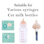 Doggiema Feeding Nipple and Syringes,Puppy Kitten Bottle for Nursing, Newborn Baby Dog Cat Rabbit Feeding Bottles with Nipples Feeder Kit