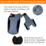 Warm Dog Winter Coat, Gimilife Dog Sweater Cold Weather Coats Waterproof Dogs Apparel Clothes Pet Jacket Padded Vest Outfit for Small Medium Large Dogs