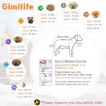 Warm Dog Winter Coat, Gimilife Dog Sweater Cold Weather Coats Waterproof Dogs Apparel Clothes Pet Jacket Padded Vest Outfit for Small Medium Large Dogs