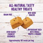 Wellness WellBars Dog Treats, Natural, Training Treat, Grain Free, Crunchy Yogurt, Apples & Banana (45 Ounce Bag)