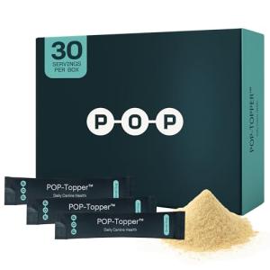 POP - Topper Dog Food Supplement – Multivitamin Powder for Dogs - Bone Broth Base with 6 Human-Grade Superfoods - Supports Joints, Gut, Skin & Coat - Ideal for Picky Eaters, Under 35 lbs - 30 Packets