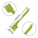 4 Pack Pet Supplies - Can Food Mixing Spoons, Canned Scoop for Cat & Dog Feeding, Wet Food Storage (Green + Gray)