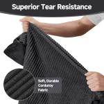 OhGeni Orthopedic Waterproof & Machine Washable Dog Bed for Large Pets, Suitable for Crates, Cat Mat with 25D Egg Crate Foam, Non-Slip Bottom & Removable Cover, 41 Inches(Black)